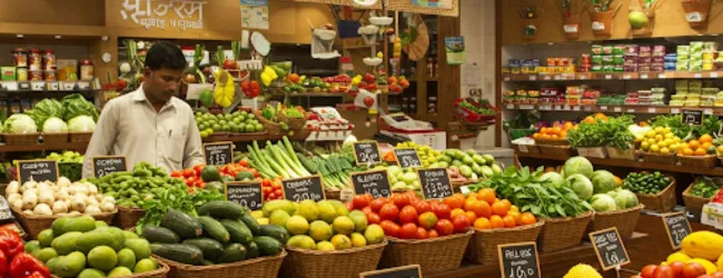 Indian organic produce store
